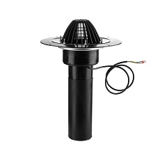 Воронка ТехноНИКОЛЬ с обжимным металлическим фланцем с обогревом 160*450мм